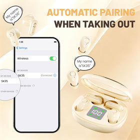 APZXTRK side-sleeper compatible earbuds delivering stable wireless connection on the go