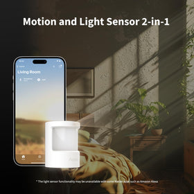 Aqara P2 wall-mounted in living room, smart lighting automation benefit