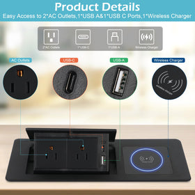 AQQHSAIN top view of 15W wireless pad showing phone charging without cables