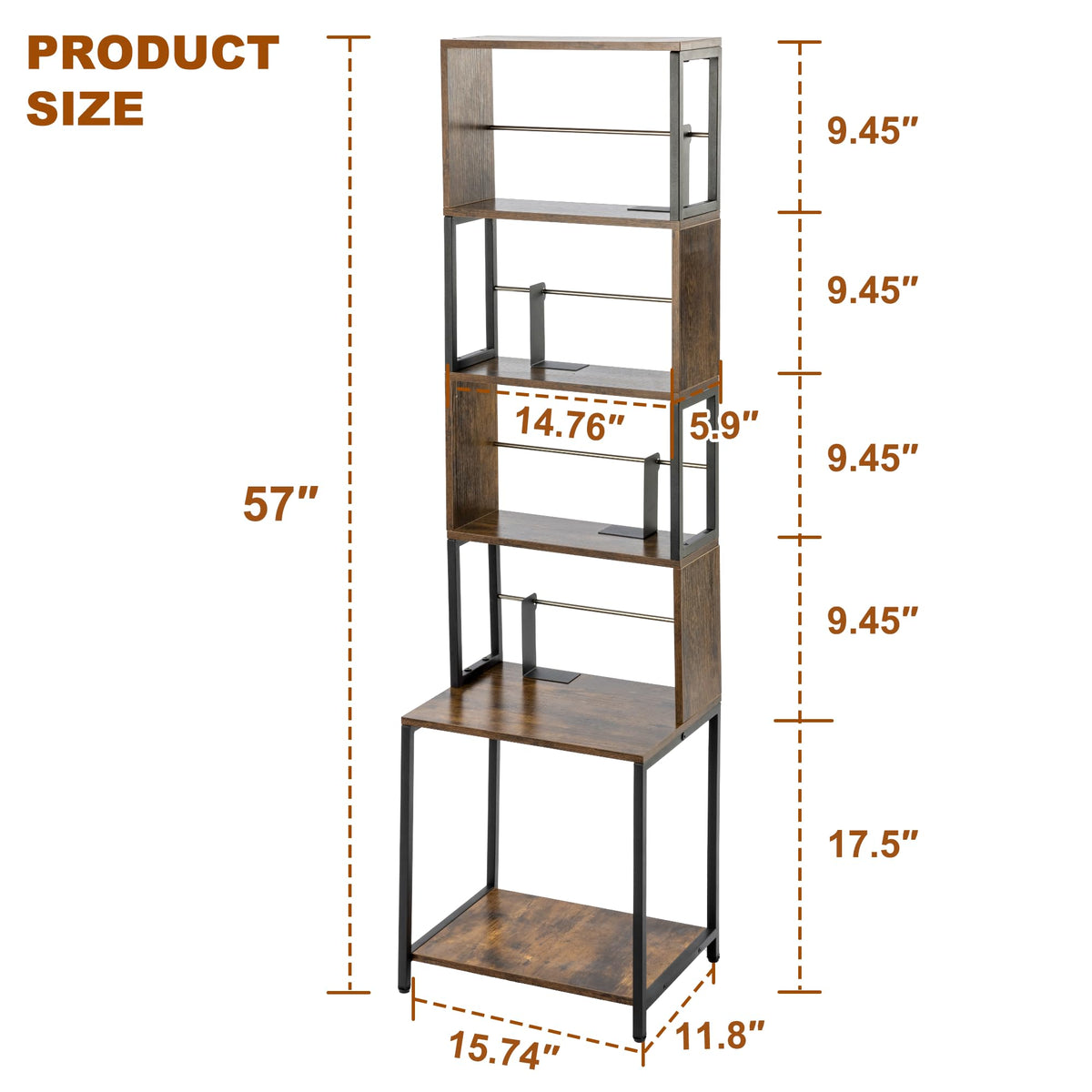Aquzee CD storage rack adjustable dividers keep discs secure and easy to access.