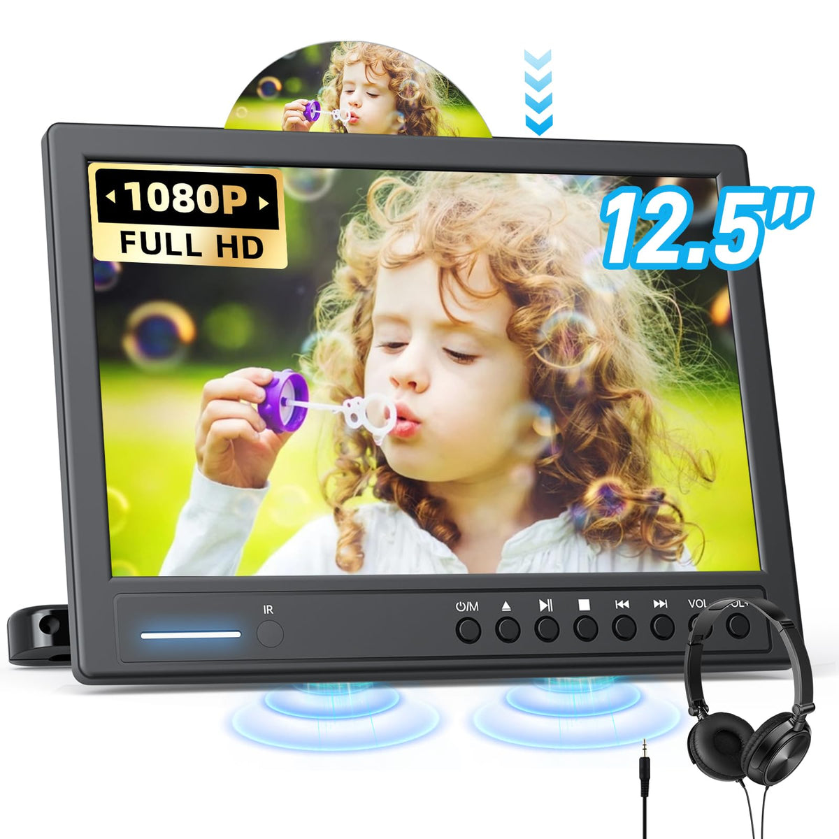 Arafuna front panel showing 12.5 inch screen and controls, clear viewing benefit