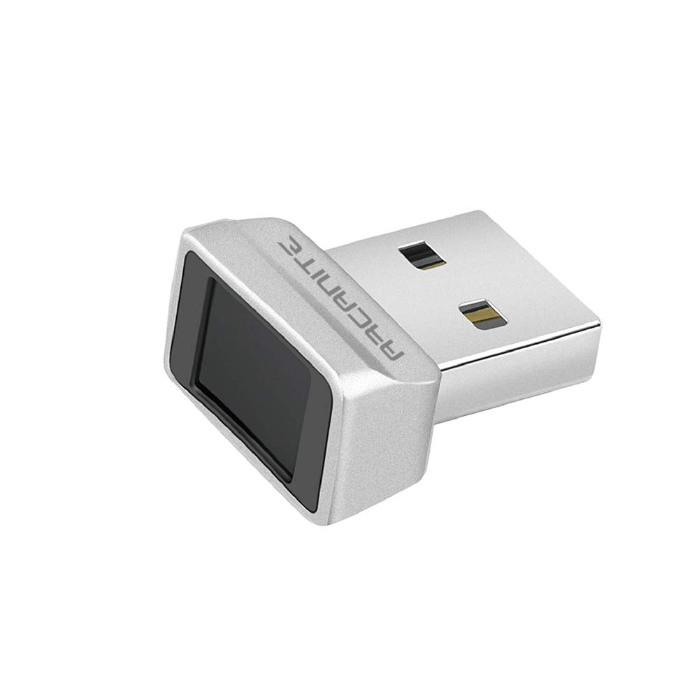 ARCANITE front view showing compact USB fingerprint reader and brand