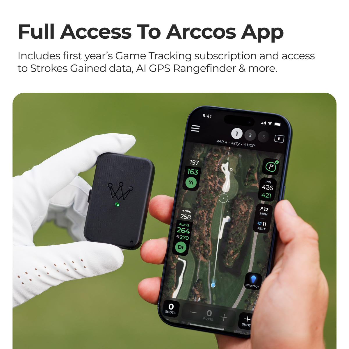 Tour-proven Arccos Air trusted by professional players for data insights.
