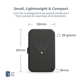 Arccos Link Pro microphone up-close delivers crisp shot data.