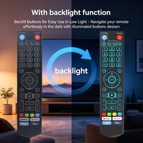 ARCSTILL V5 Pro remote one-touch shortcuts to YouTube, Netflix, and more