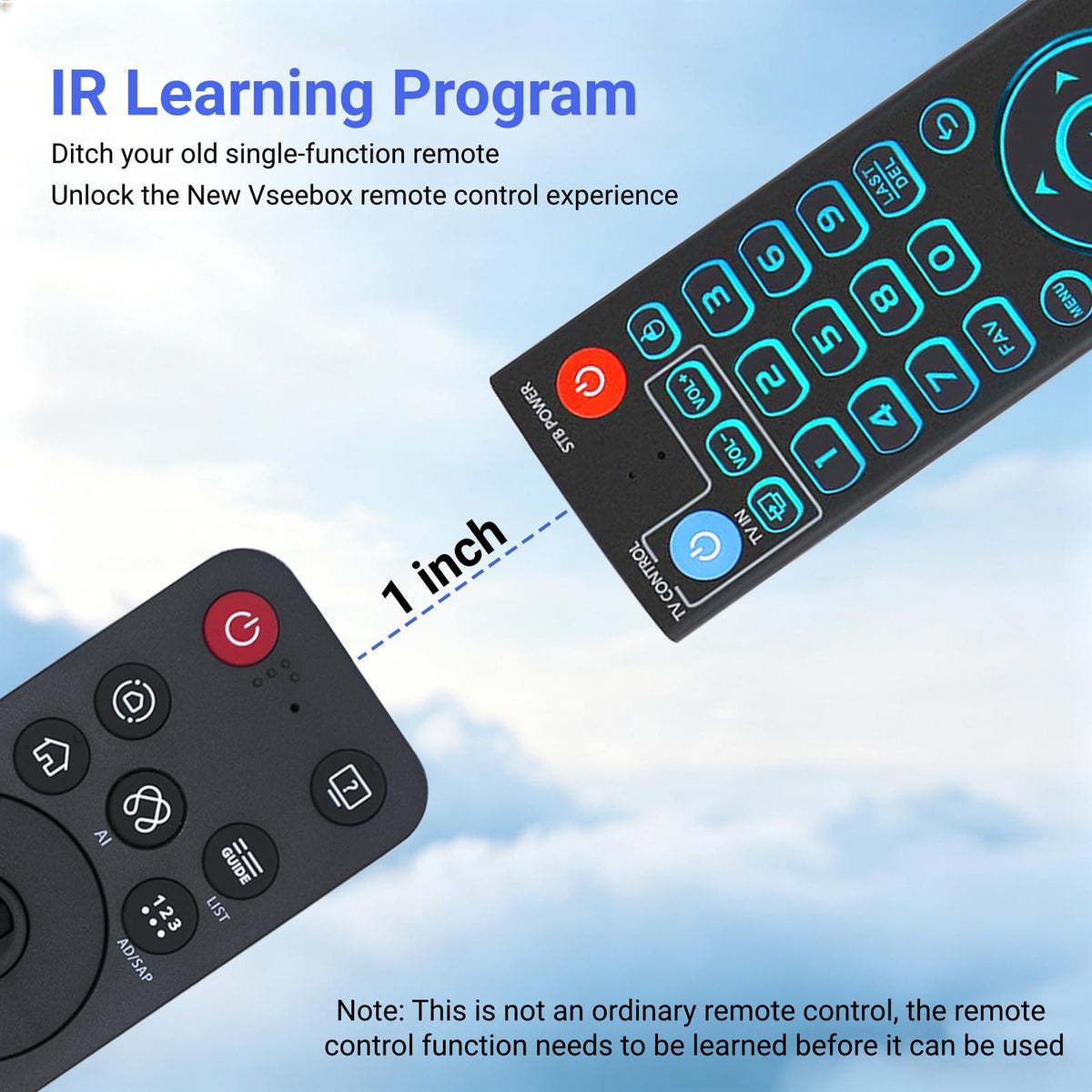 ARCSTILL V5 Pro remote programming steps shown for customizing buttons