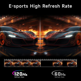 ArcticPro 120Hz monitor showing smooth motion for gaming and videos