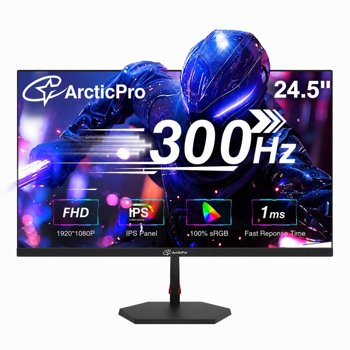 ArcticPro 24.5-inch monitor with 300Hz performance for competitive gaming realism.