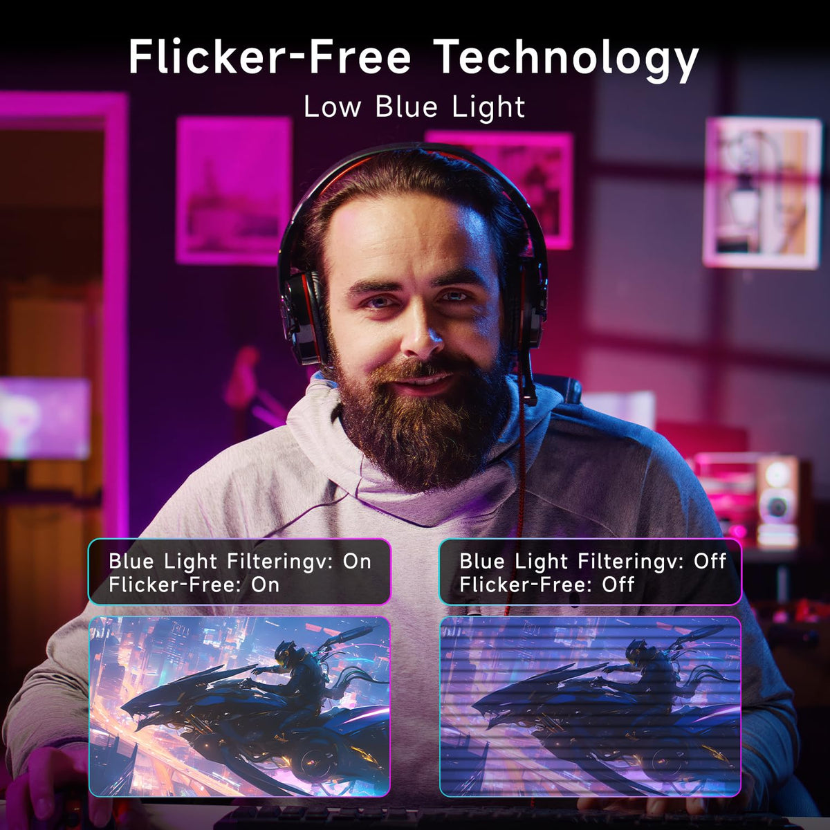 ArcticPro 320Hz refresh-rate enables smooth action and fast response.