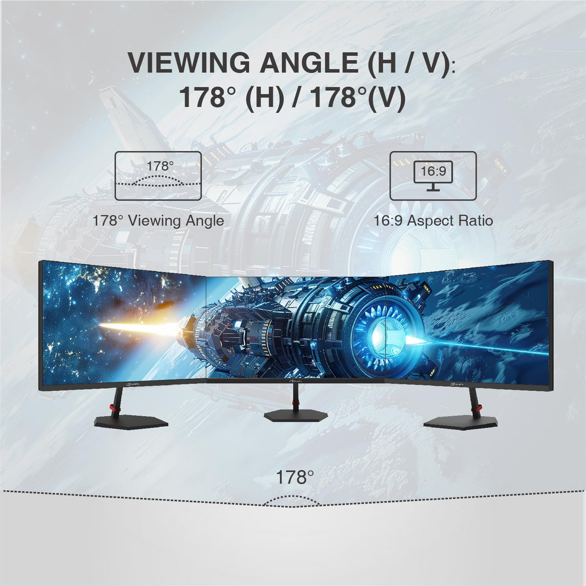 ArcticPro HDMI and DisplayPort inputs with VESA mounting flexibility