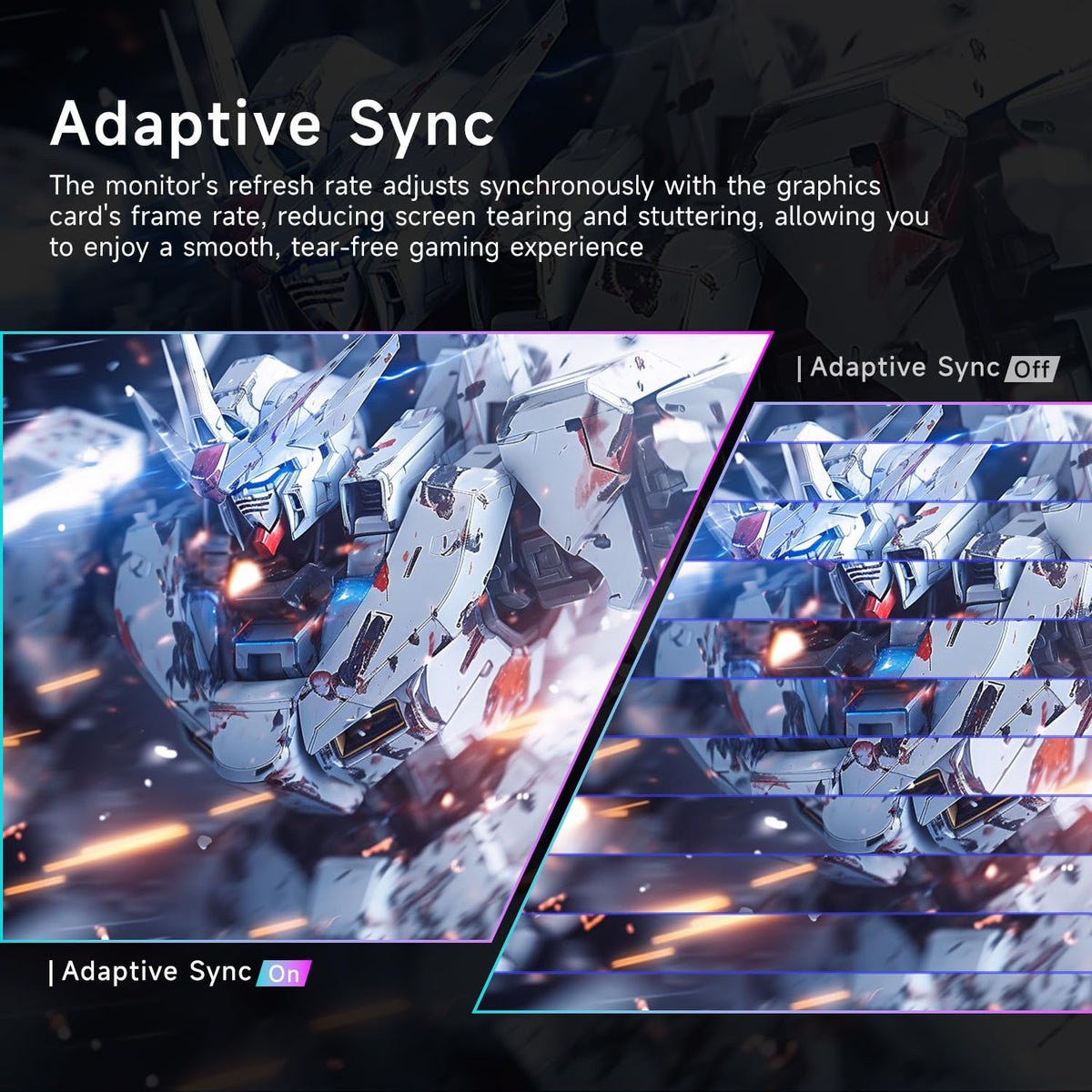 ArcticPro 24inch 240Hz refresh rate delivers smooth fast-action gaming.