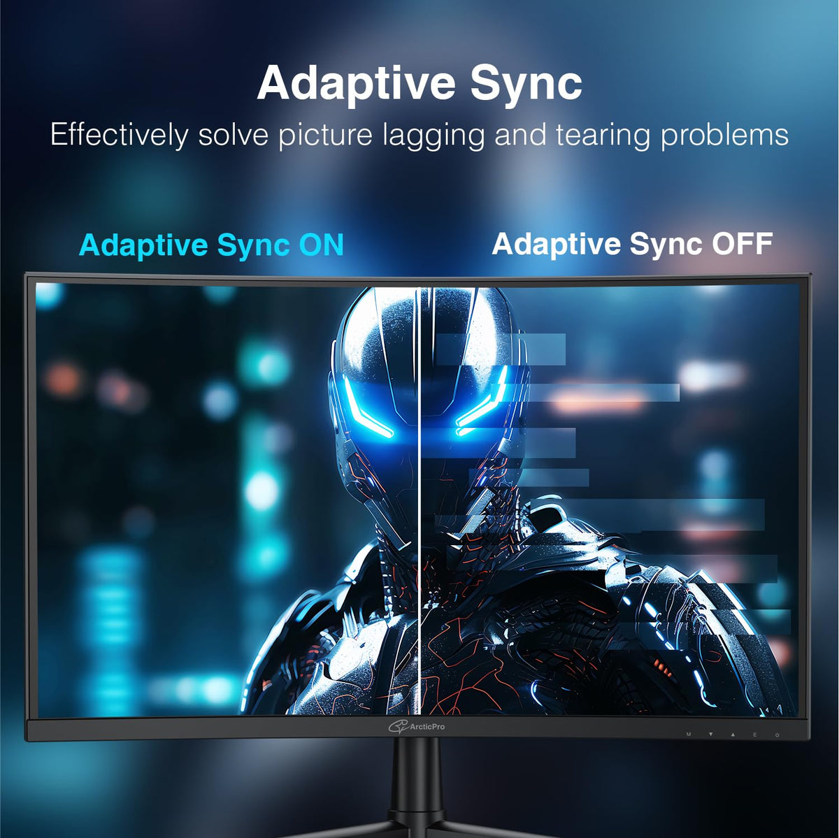 ArcticPro VA panel wide color gamut with 120% sRGB for vibrant visuals