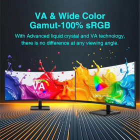 ArcticPro wide color gamut 122% sRGB enhances vibrant, lifelike visuals.