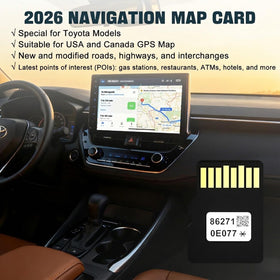 Ardaddyn 86271-0E077 dashboard installation for quick offline map refresh.