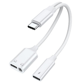 AreMe USB-C splitter 1-in-3 out with PD charging and audio passthrough