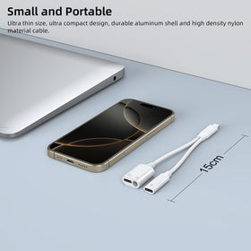 AreMe USB-C splitter headphone jack and 3.5mm port for wired audio