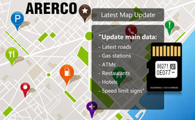 ARERCO compatibility note excluding Lexus and 11.6 inch vertical screens.