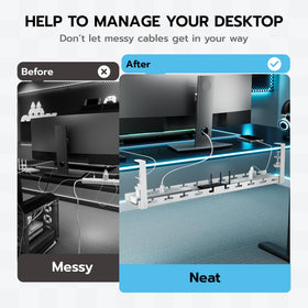 ARES WING clamp-on desk organizer securely attaches without drilling