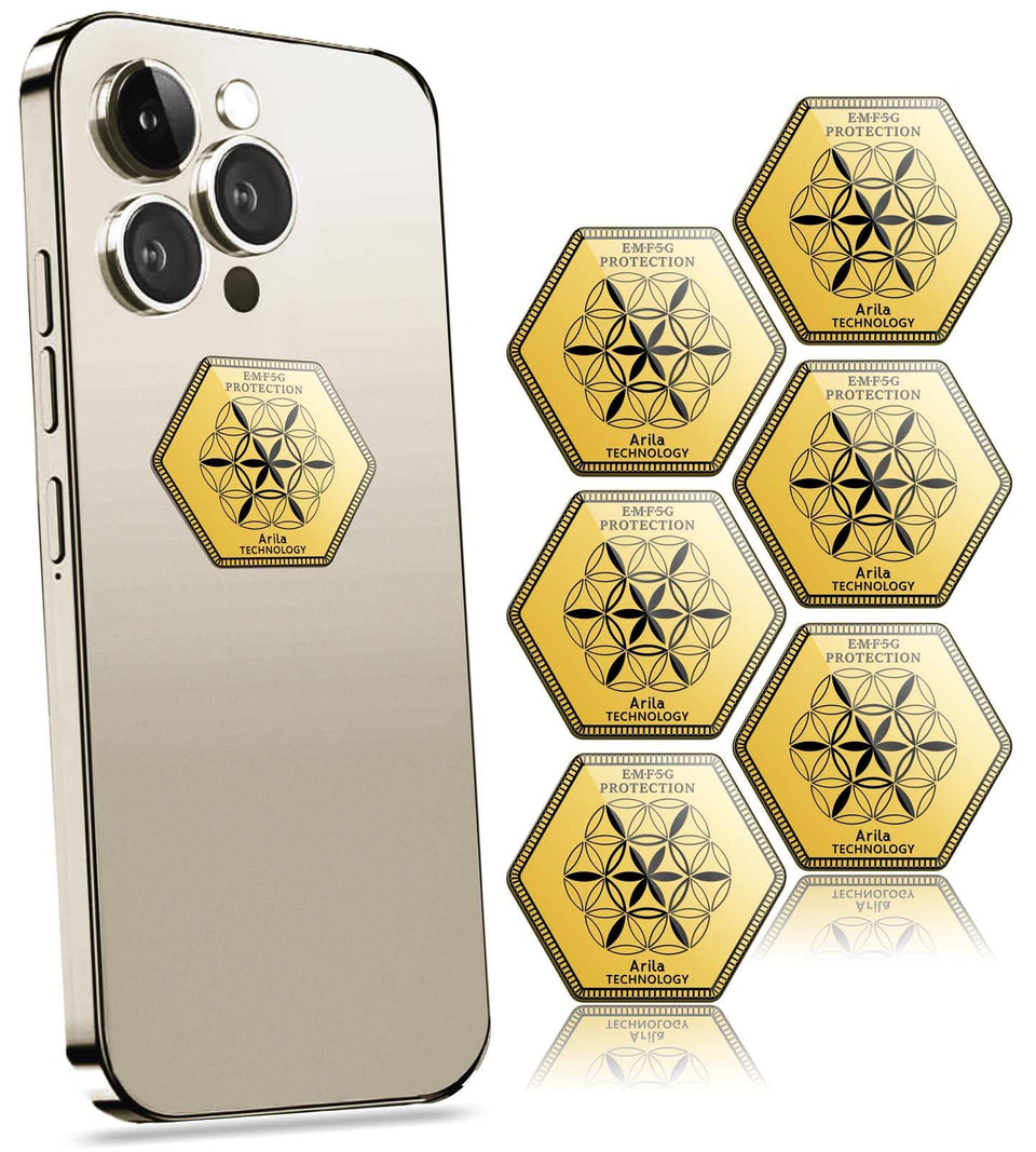 Arila Protection Sticker Gold for all devices, stylish shield against scratches