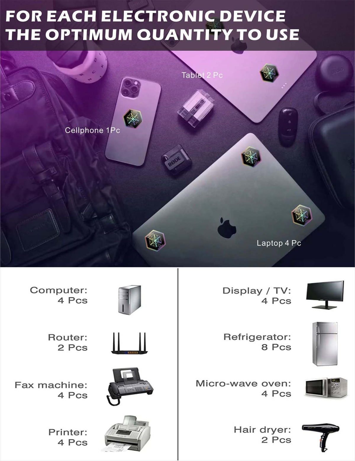 Arila black decorative sticker set enhances device aesthetics subtly.