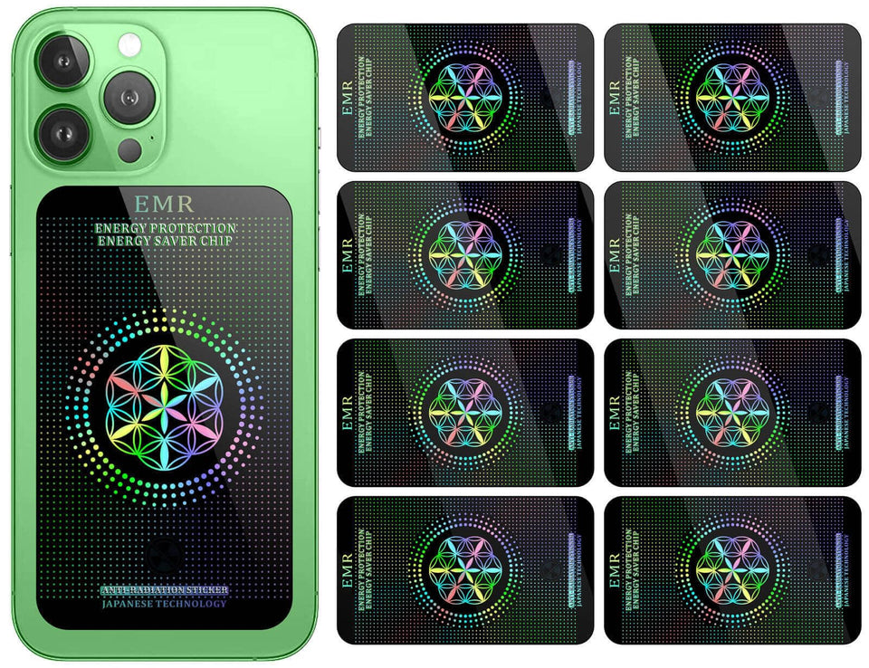 Arila rainbow large-area protection sticker on a cellphone shielding against scratches and fingerprints.