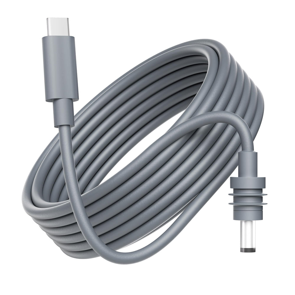 Arkare front view of cable showing USB‑C to DC for quick connection benefit