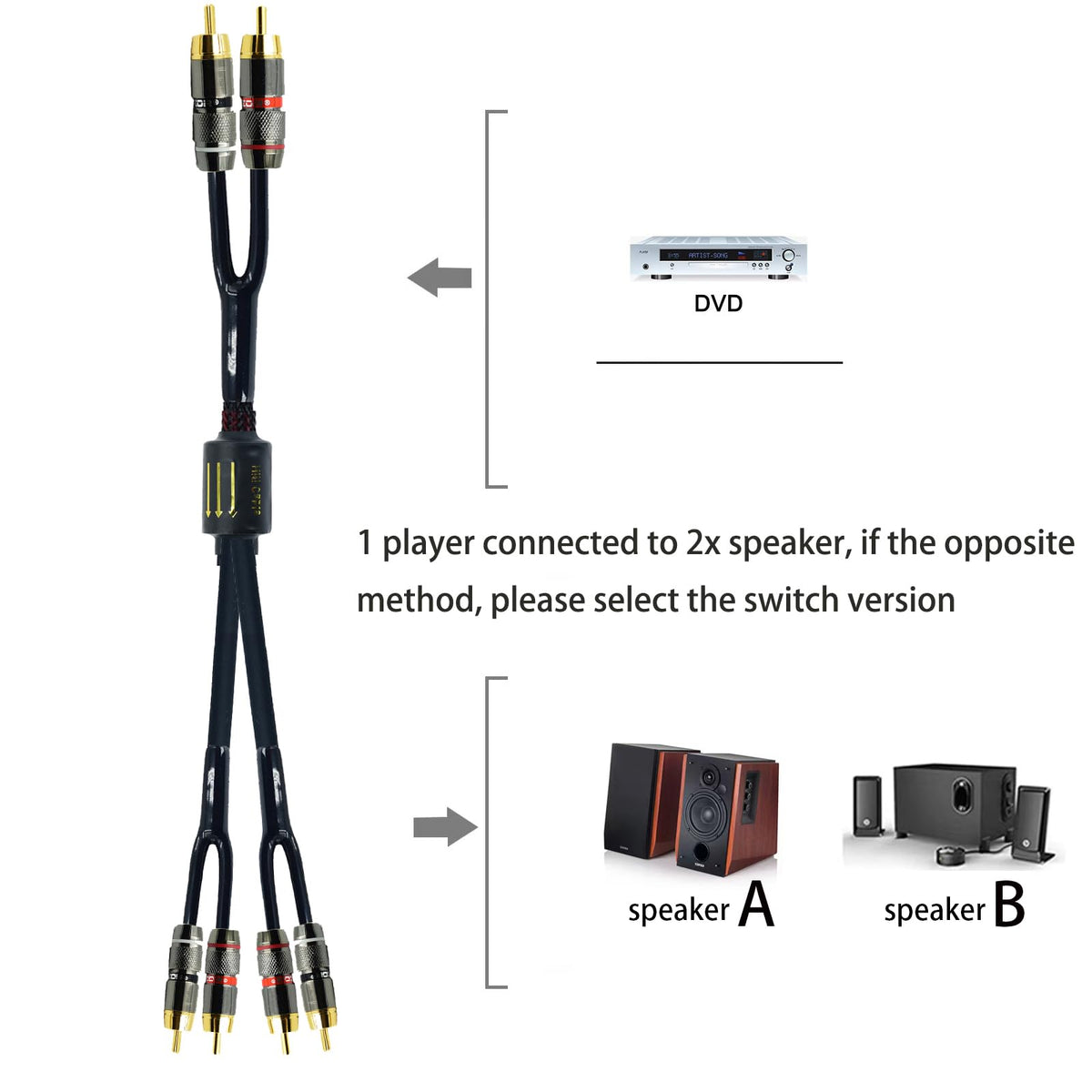 Arklove dual-amplifier friendly design allows flexible multi-speaker playback.