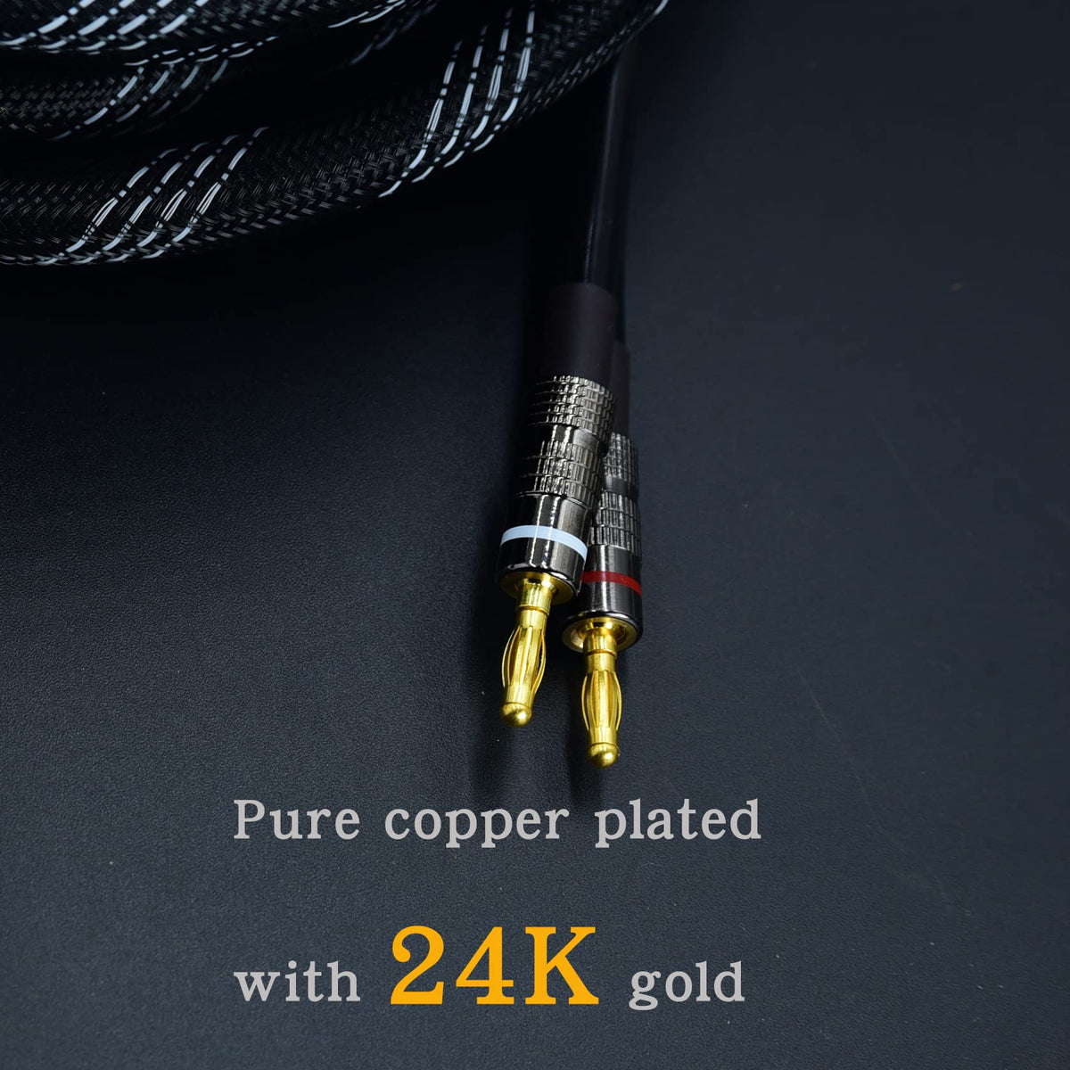 Arklove plugs connected to amplifier illustrating reliable high‑current audio delivery