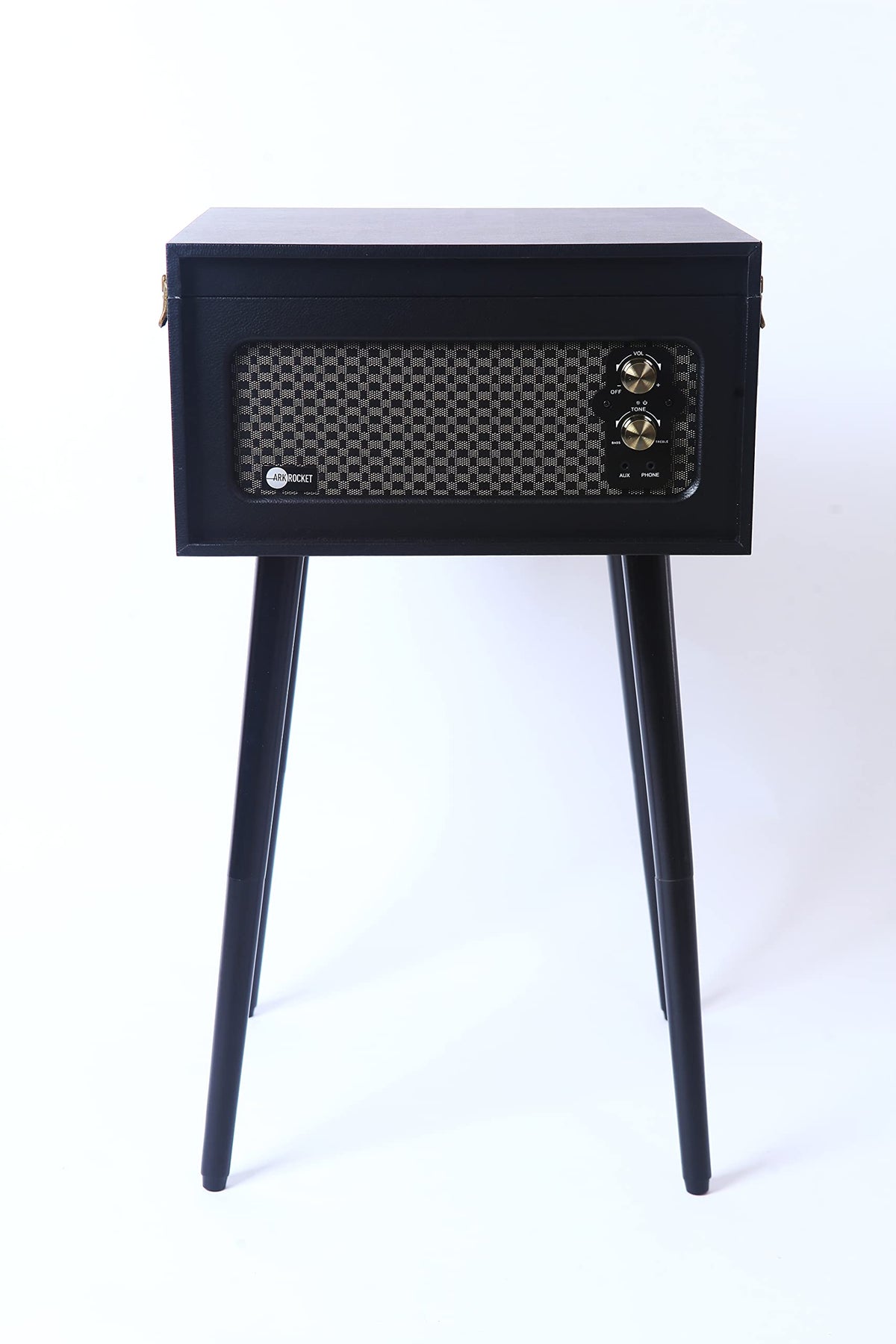 Arkrocket Discovery II built-in speakers in action for rich vinyl playback.