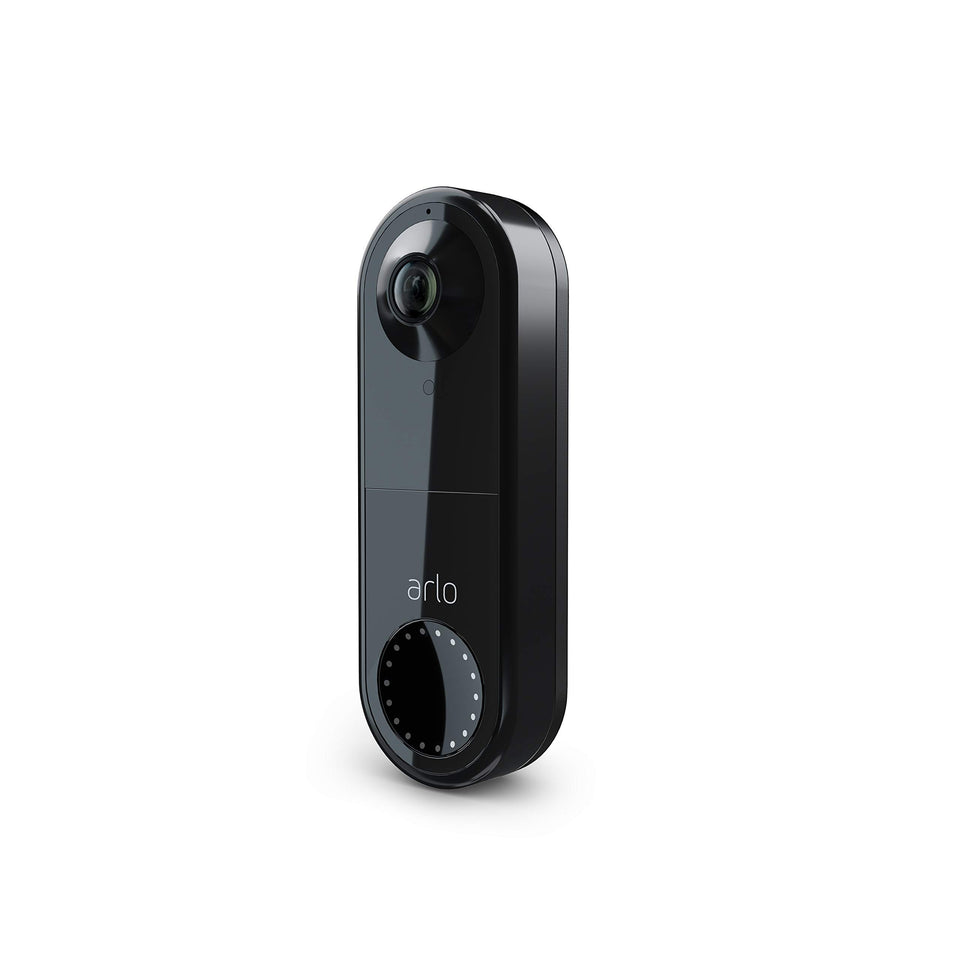 Arlo essential front view showing doorbell camera and clear entrance monitoring benefit