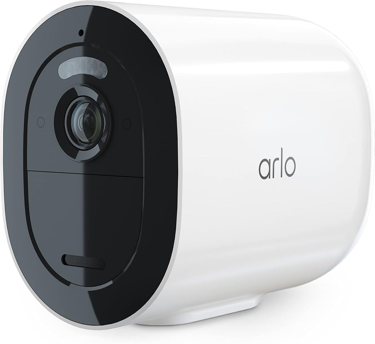 Arlo Go 2 spotlight camera outdoors, battery-powered and cellular-enabled for remote monitoring.