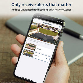 Arlo Pro 3 Floodlight Camera 2-way audio for convenient two-way conversations.
