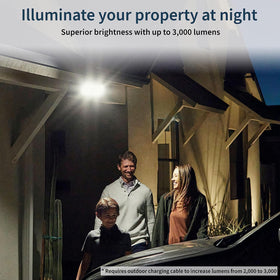 Arlo Pro 3 Floodlight Camera night-vision color for clear nighttime monitoring.