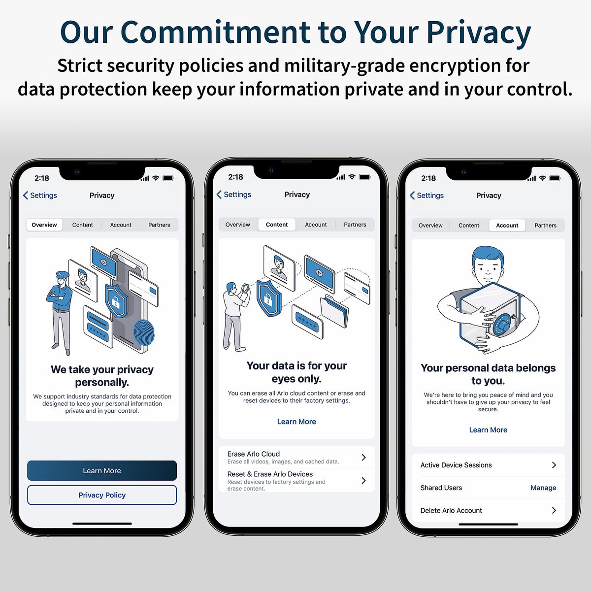 Arlo Pro 5S 2K SecureLink enables longer range and stronger connection.