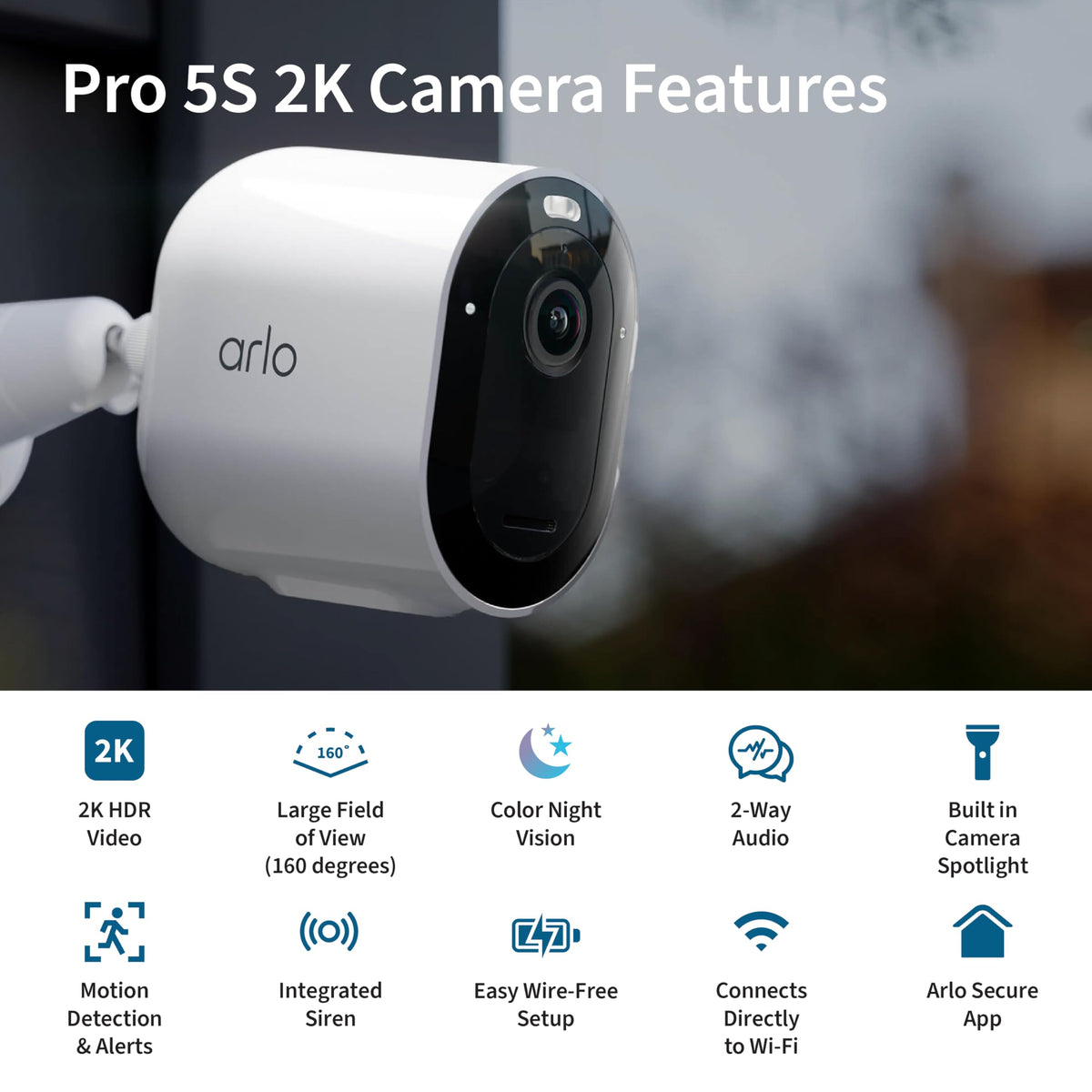 Arlo Pro 5S spotlight offers 12x zoom for detailed inspection of scenes