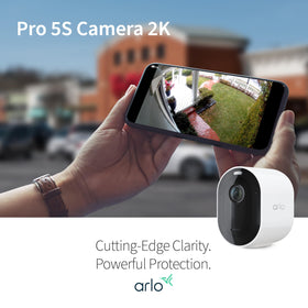 Arlo Pro 5S kit includes two cameras and mounting accessories for easy setup
