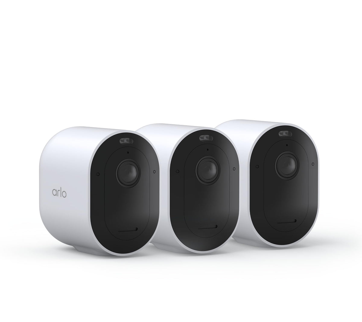 Arlo Pro 5S 2K 3-pack front view cameras for outdoor monitoring