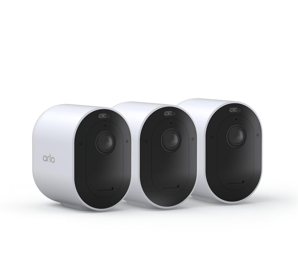 Arlo Pro 5S 2K 3-pack front view cameras for outdoor monitoring