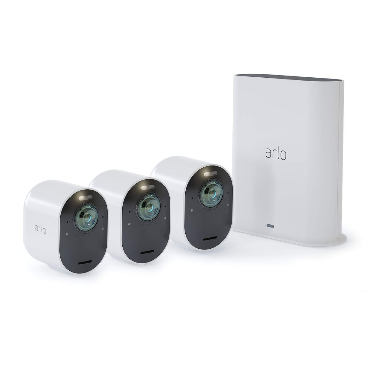 Arlo Ultra front view captures 4K HDR image for crisp security footage