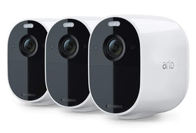 ARLO VMC2330-100NAR essential spotlight kit front view showing seamless wireless setup for home security.