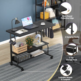 Armocity mobile desk with quiet wheels protecting floors