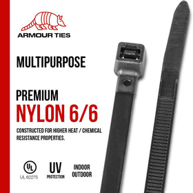 Armour Ties 100-pack provides bulk value for large jobs and long-term use.