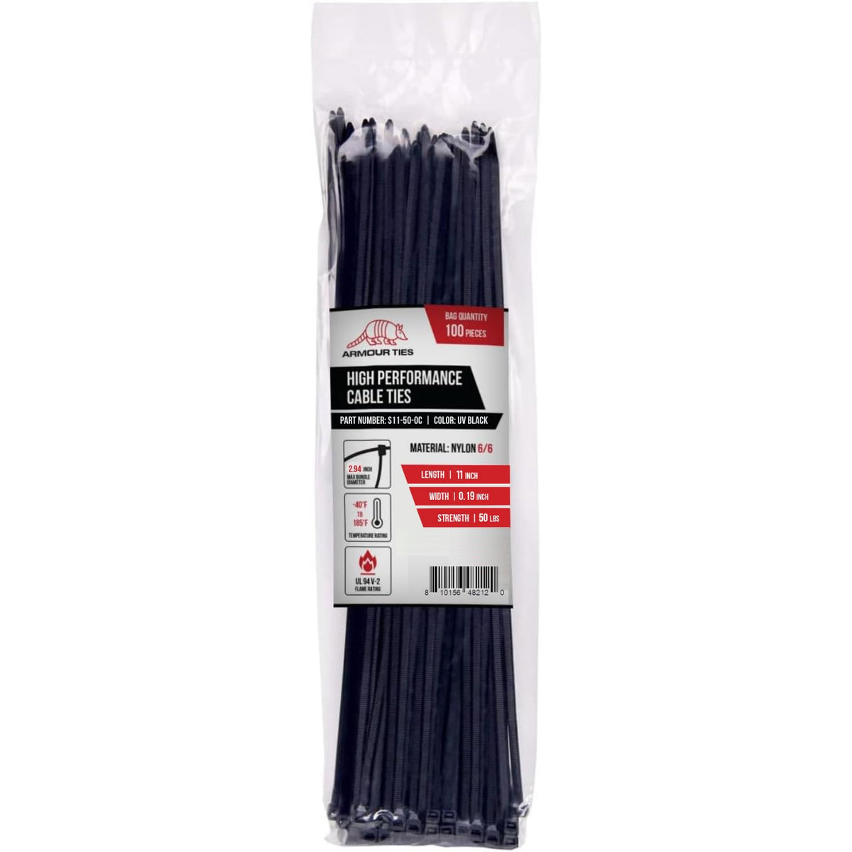 Armour Ties textured nylon close-up showing durable material and weather resistance