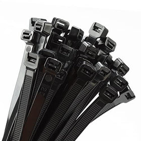 Armpow 18-inch black zip ties pack for outdoor cable management.