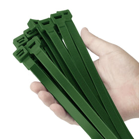 Armpow 24-inch garden zip ties for outdoor heavy-duty use and plant support.