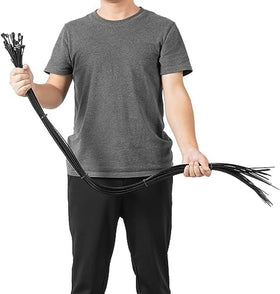 Armpow 32-inch black zip ties pack for versatile mounting tasks, outdoor-ready.