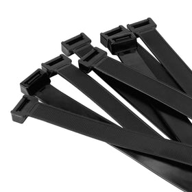 Armpow 40inch white zip tie package for easy organization.