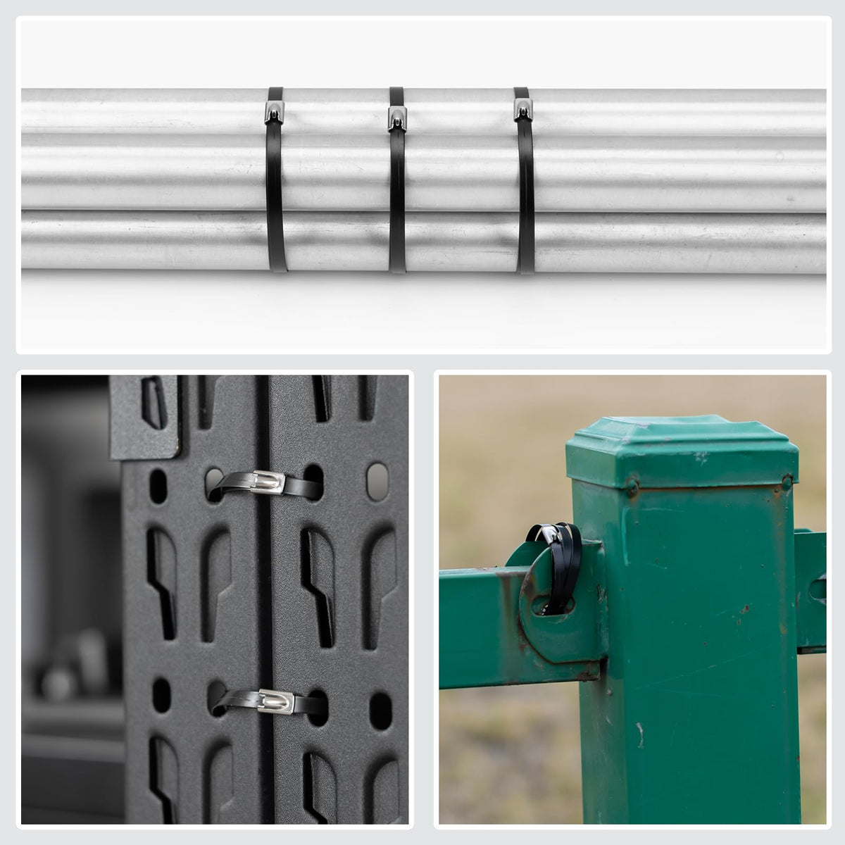 Armpow locking zip tie provides quick, reliable binding with a sturdy clasp