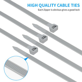 Armpow nylon 66 zip ties with fireproof material for industrial and home use.