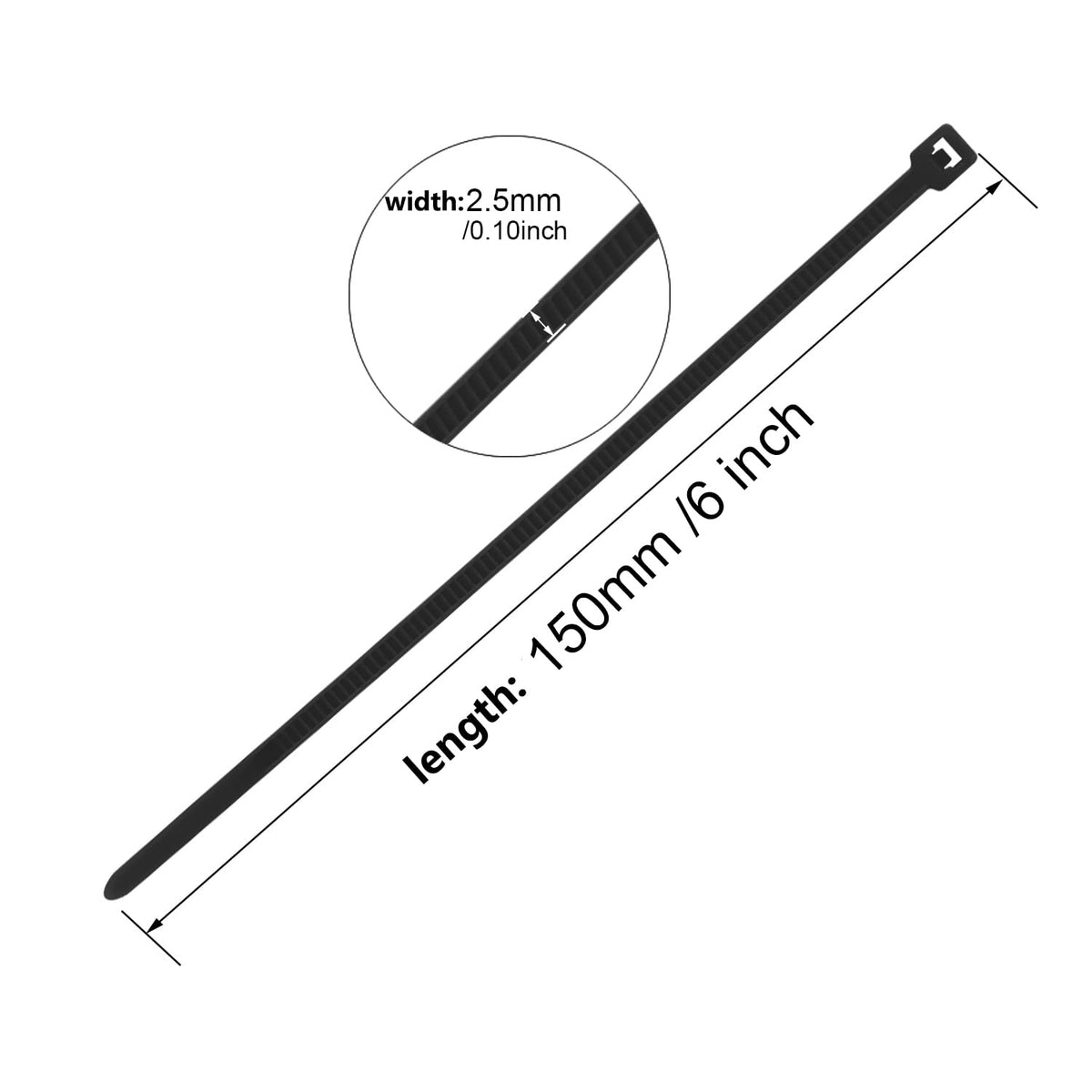 Armpow PA66 nylon zip tie showing strong performance for outdoor use.